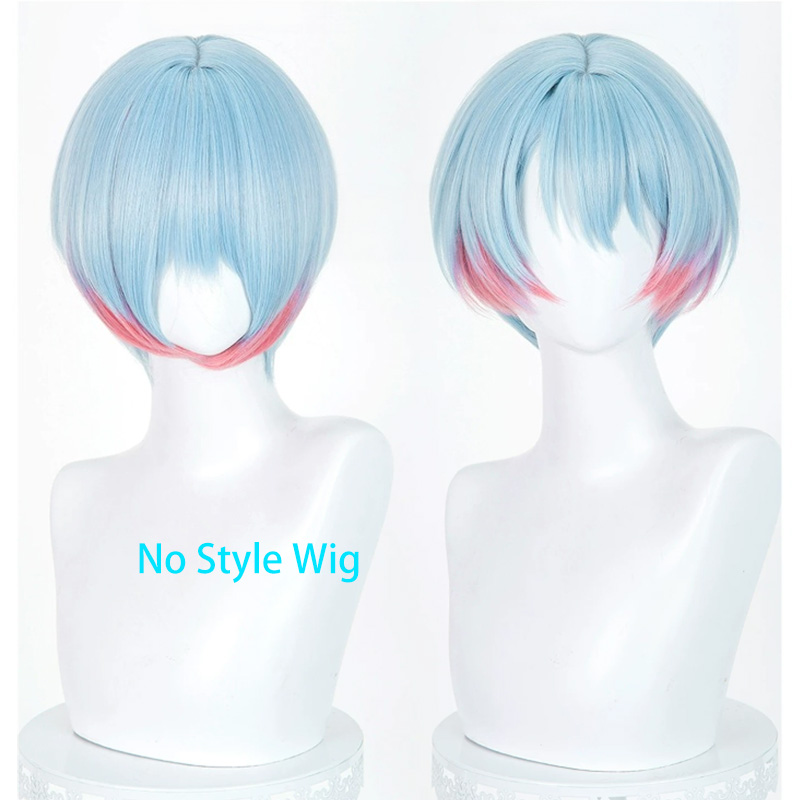Anime Cosplay Blue Hair - [Peruca Estilizada] Peruca de Cosplay Minetsuki