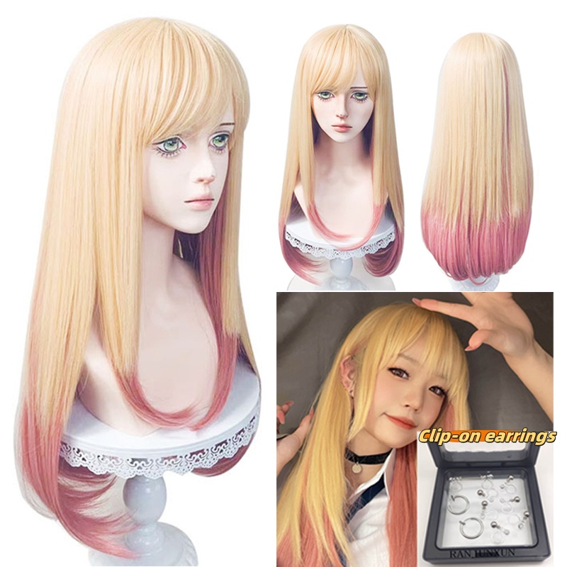 Kitagawa Anime Cosplay - Peruca de Cosplay da Marin Kitagawa