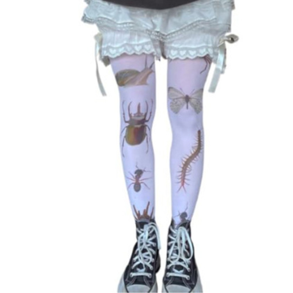 Anime Cosplay Idea - Meias estampadas com desenhos de animais,