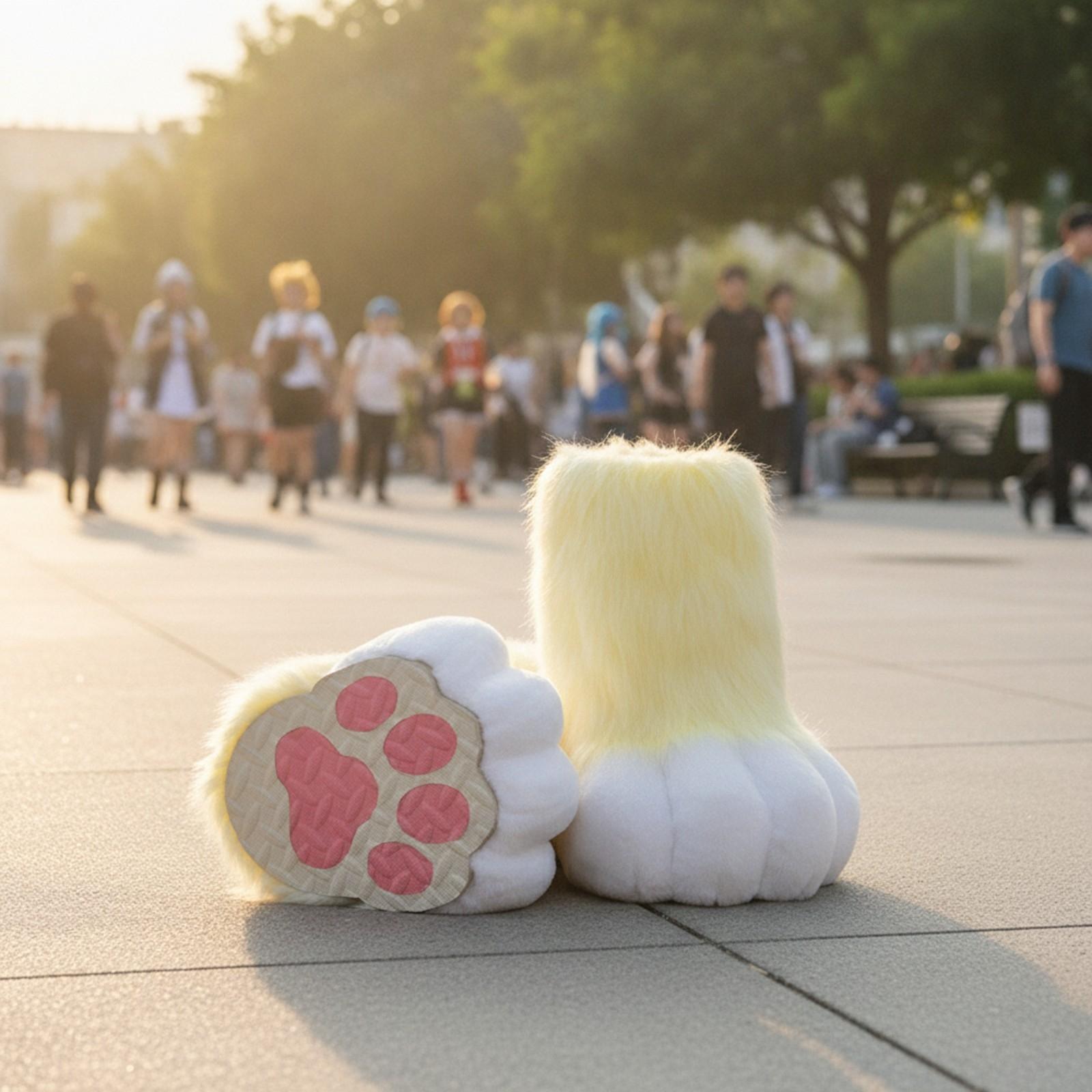 Anime Cosplay Idea - Sapatos de fantasia de pelúcia para