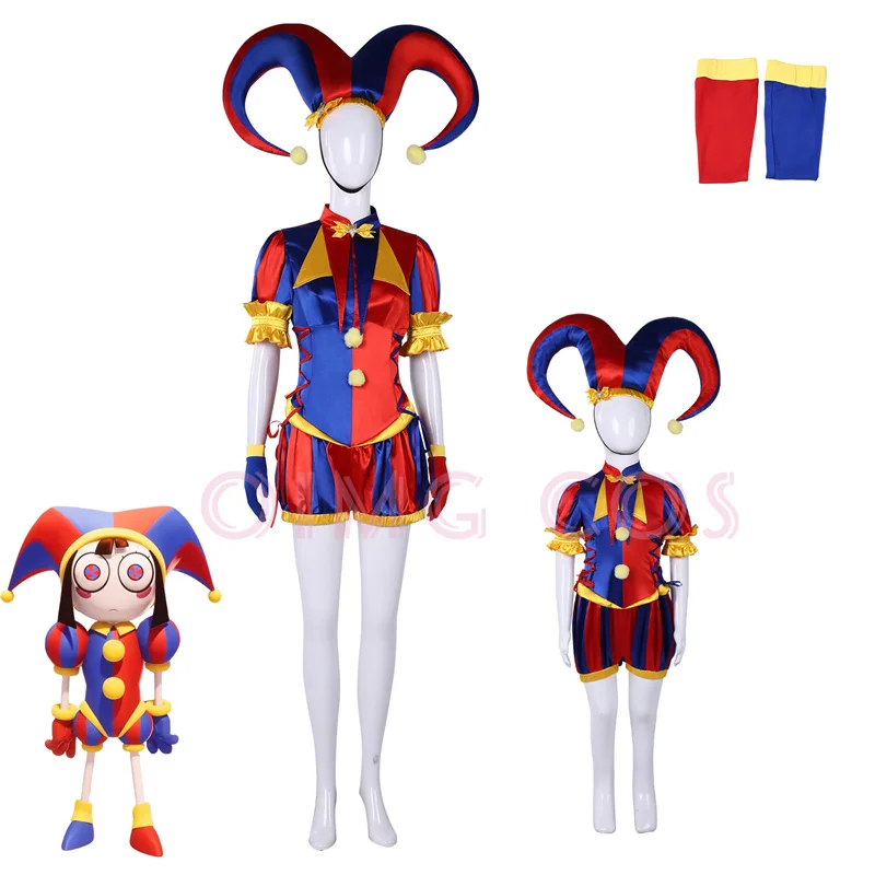 Anime Cosplay Jumpsuit - Fantasia de Cosplay Pomni do Circo