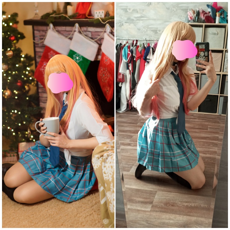 Peruca de Cosplay da Marin Kit - Kitagawa Anime Cosplay avaliação e preço