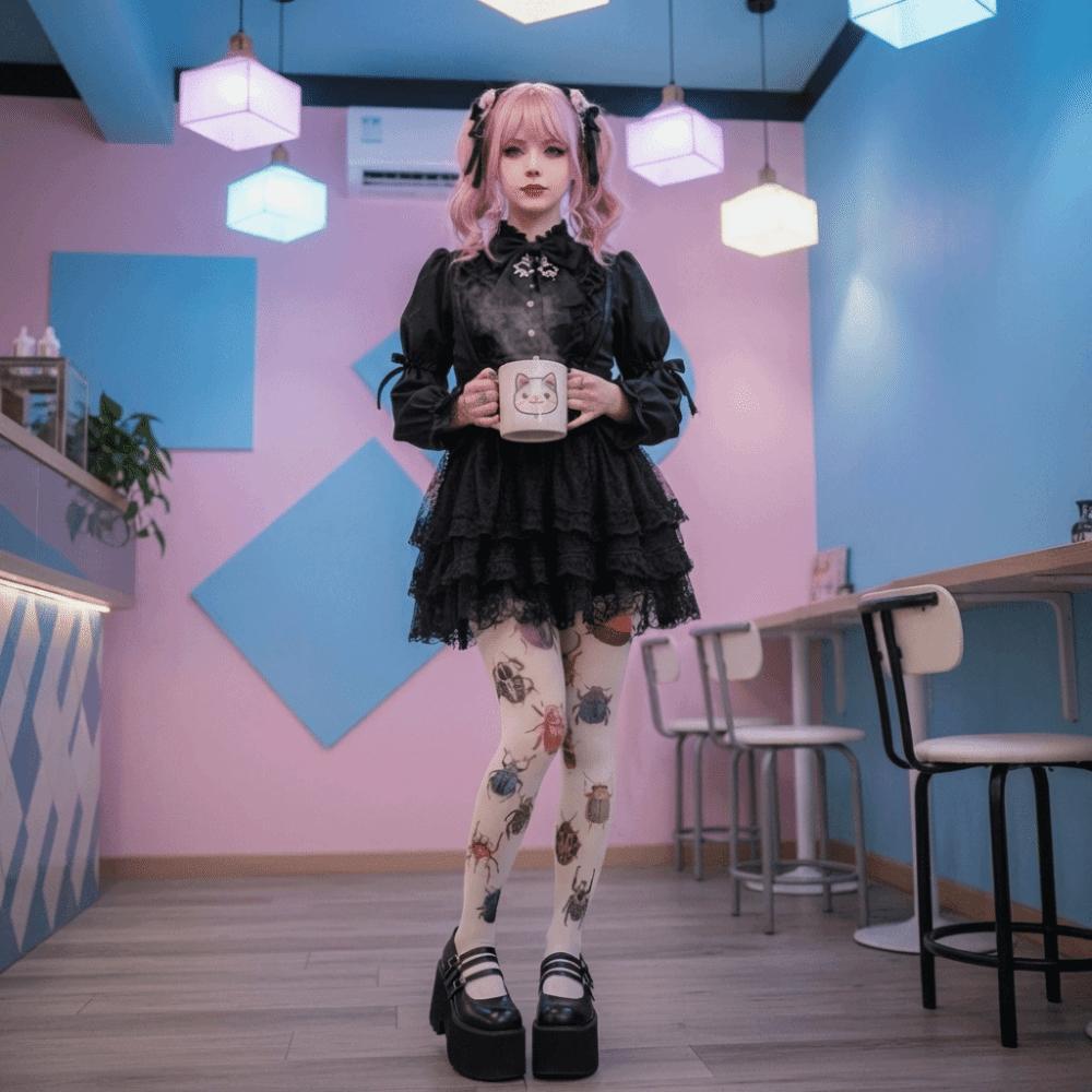 Meias estampadas com desenhos  - Anime Cosplay Idea avaliação e preço