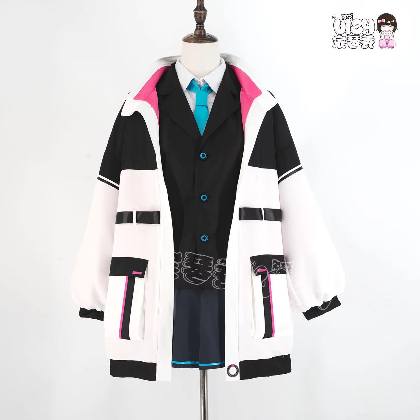 Peruca de Cosplay Kei Blue Arc - Anime Cosplay Blue Hair avaliação e preço