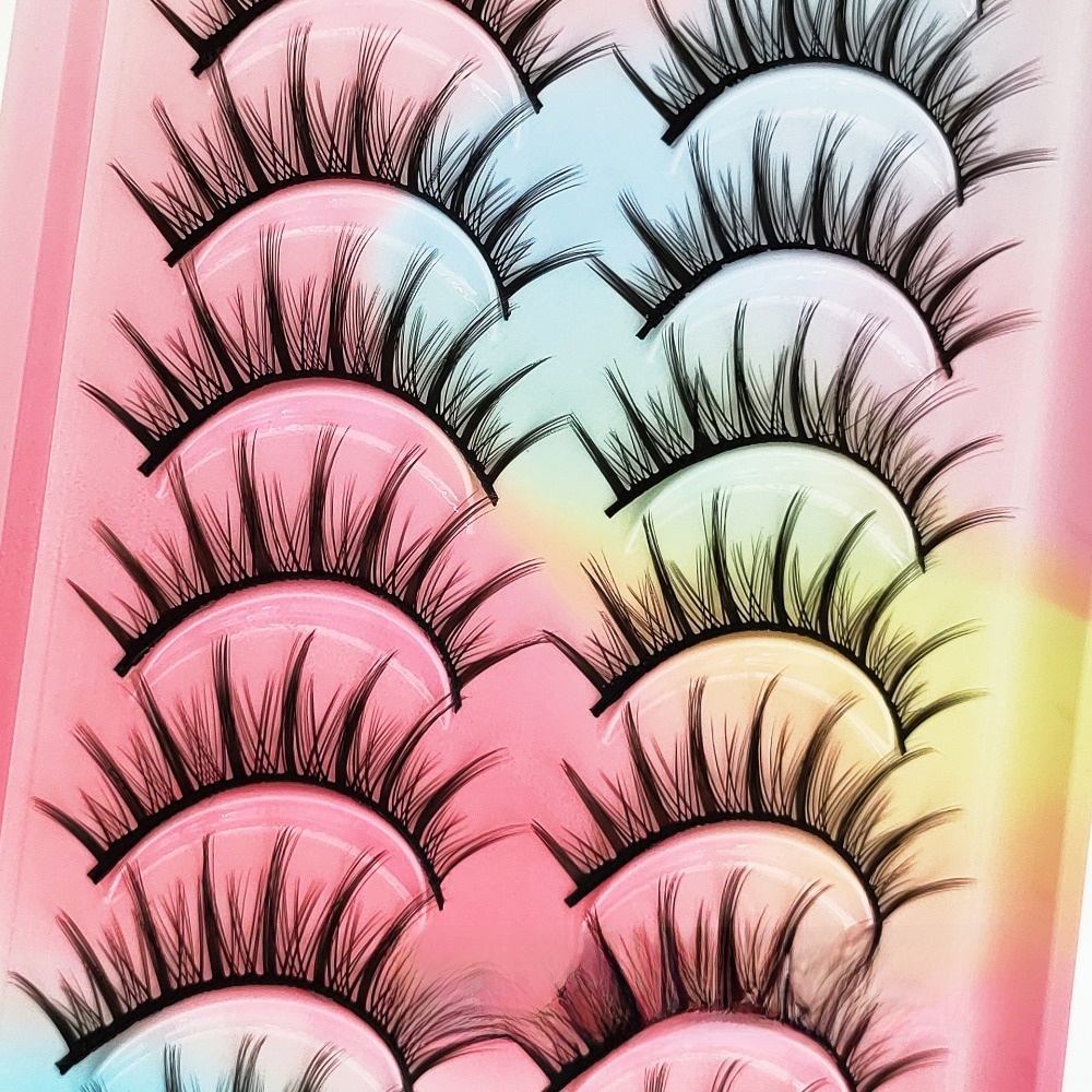 10 pares de cílios postiços 3D - Anime Cosplay Idea avaliação e preço